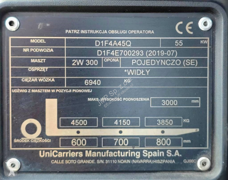 Stivuitor Unicarriers D1 F4 A45Q  GX45