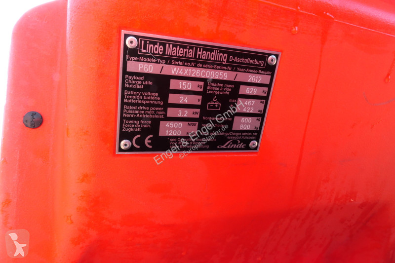 Electrocar Linde P 60 Z Schlepper Batterie 10/2019