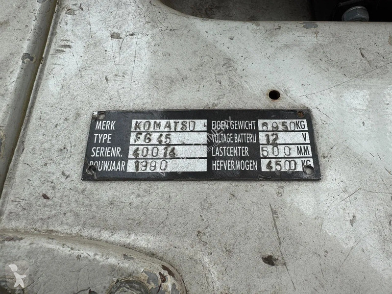 Stivuitor Komatsu FG 45 Heftruck LPG 4500KG