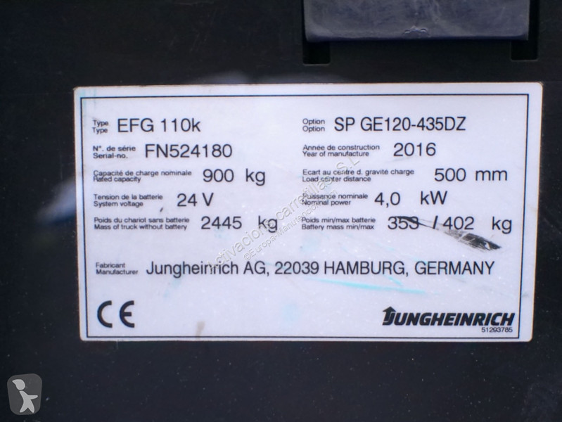 Stivuitor Jungheinrich 110k 435 DZ
