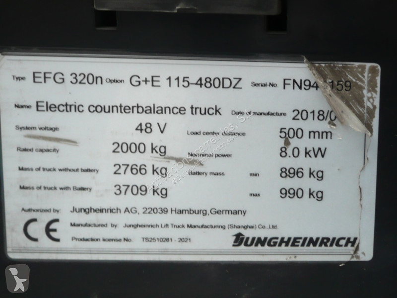 Heftruck Jungheinrich 320n 480 DZ