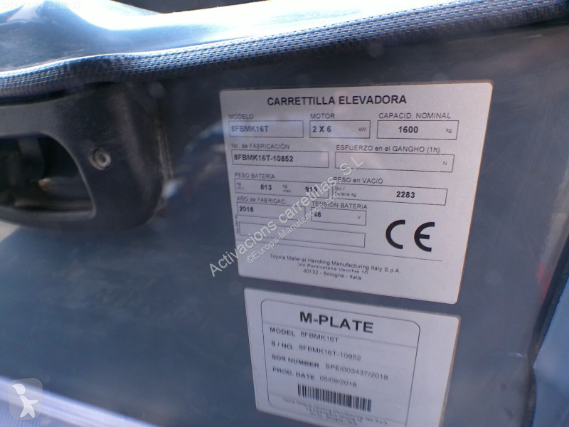 Toyota 8FBMK16T Gabelstapler