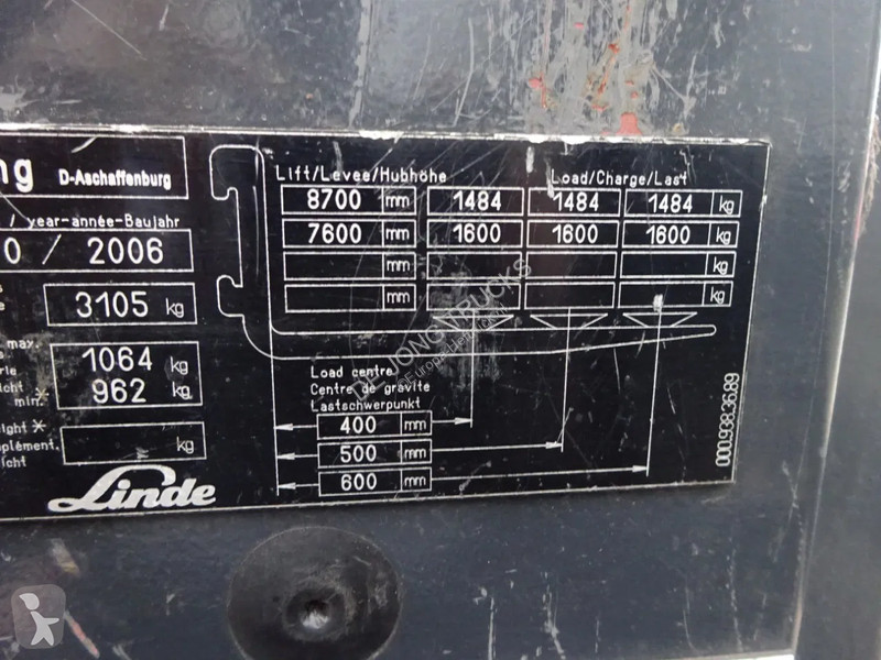 رافعة شوكية Linde R16X / 1600 kg / Reachtruck /...