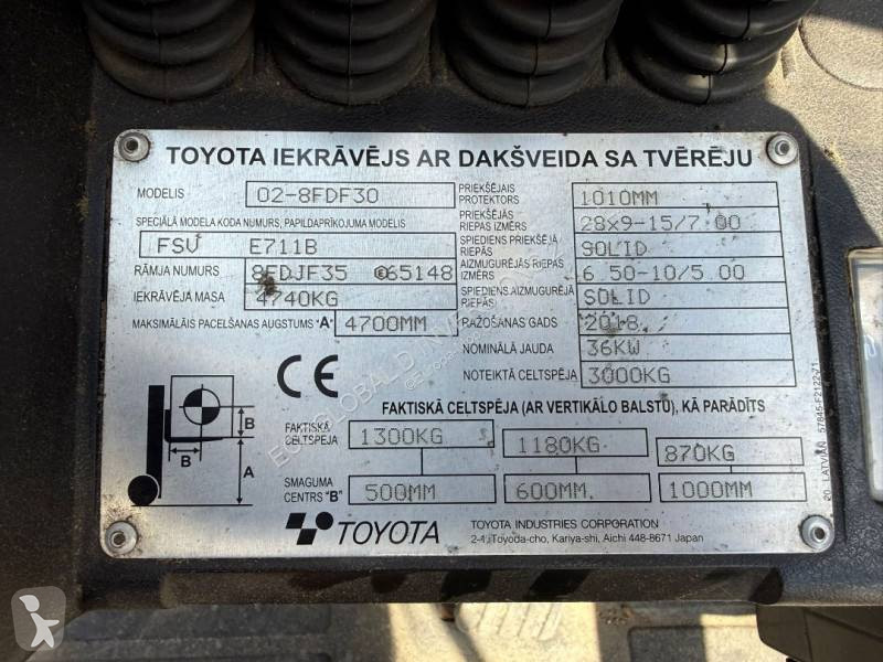رافعة شوكية Toyota 02-8FDF30