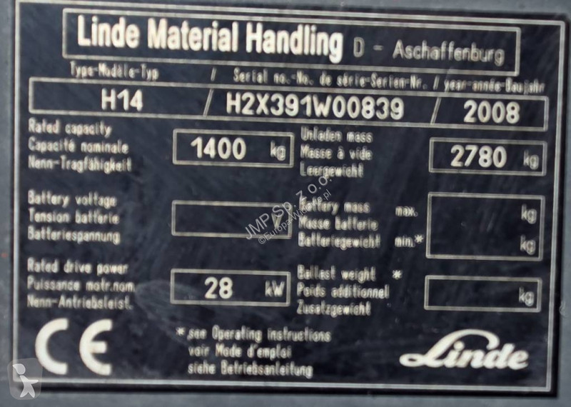 رافعة شوكية Linde H 14 T