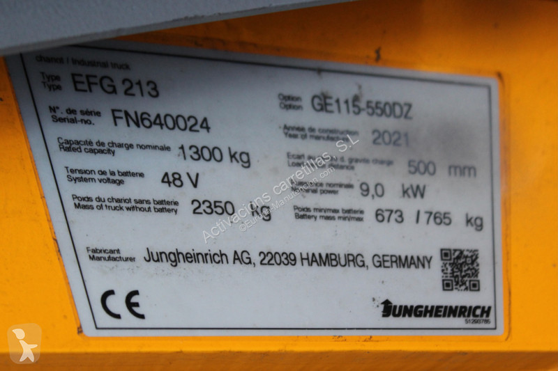 Carretilla elevadora Jungheinrich 550 DZ