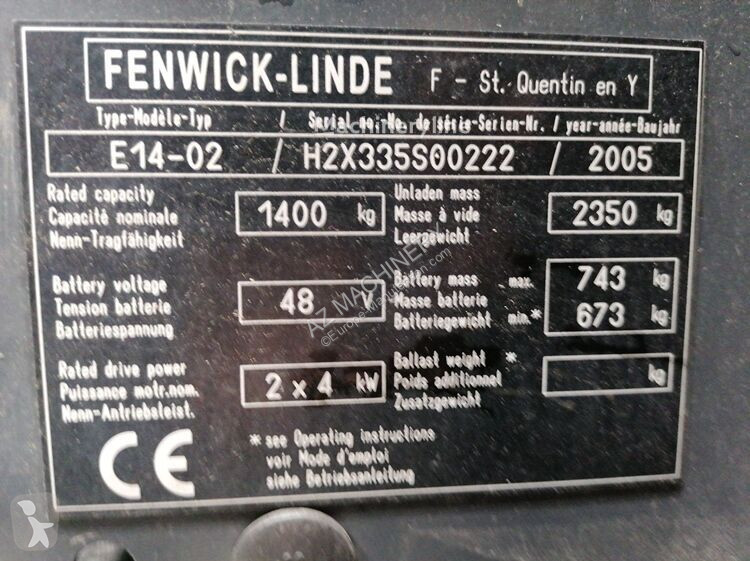 Carrello elevatore Fenwick E14-02