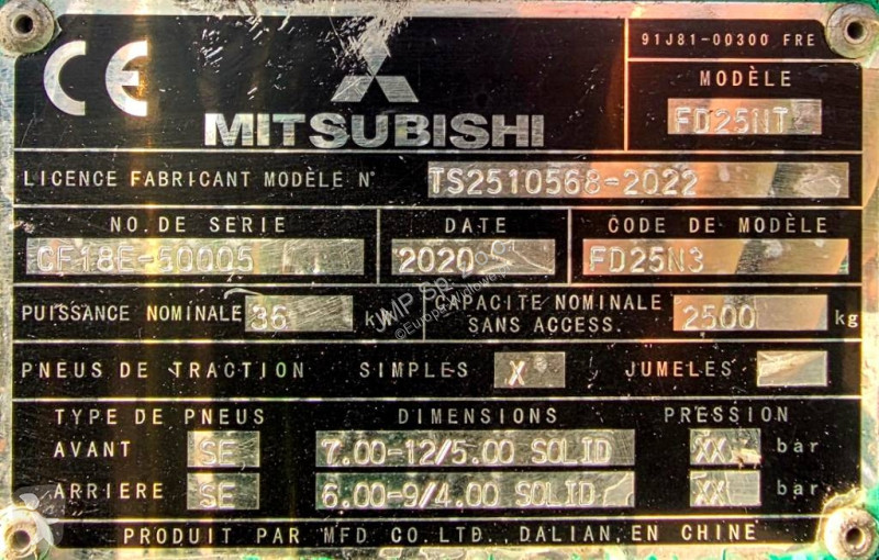Chariot élévateur Mitsubishi N3