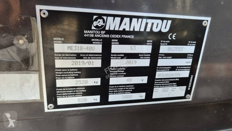 رافعة شوكية Manitou ME 318