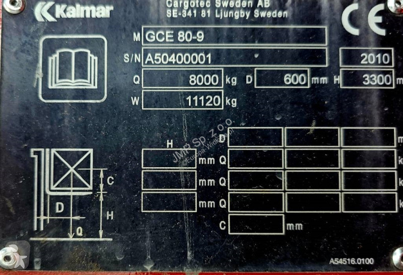Stivuitor Kalmar GCE 80-9