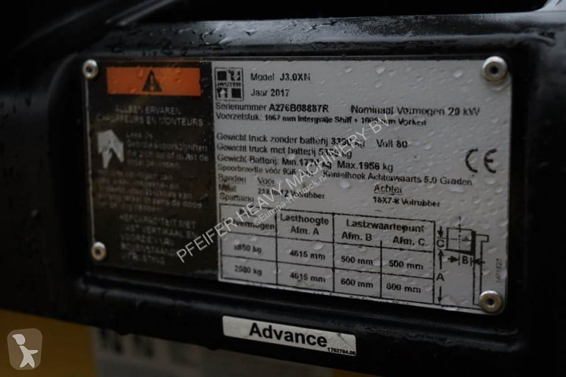 Heftruck Hyster J3.0XN Valid inspection,...