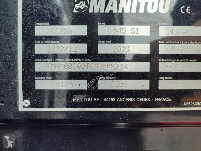 Stivuitor Manitou MI 25 G