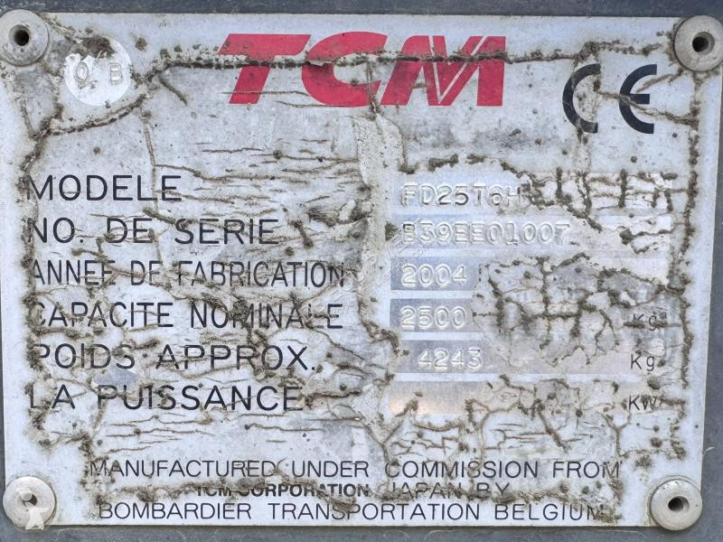 Кар TCM T6H Chariot élévateur diesel 2,5T (NET...