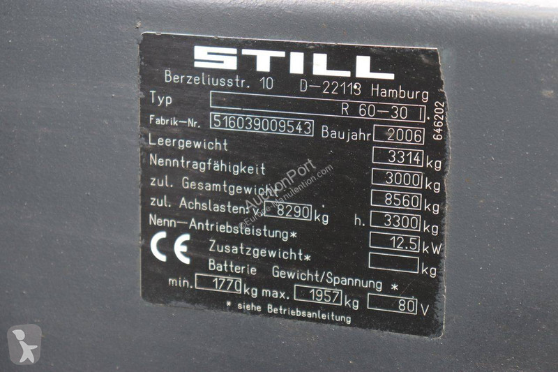 Vysokozdvižný vozík Still R60-30