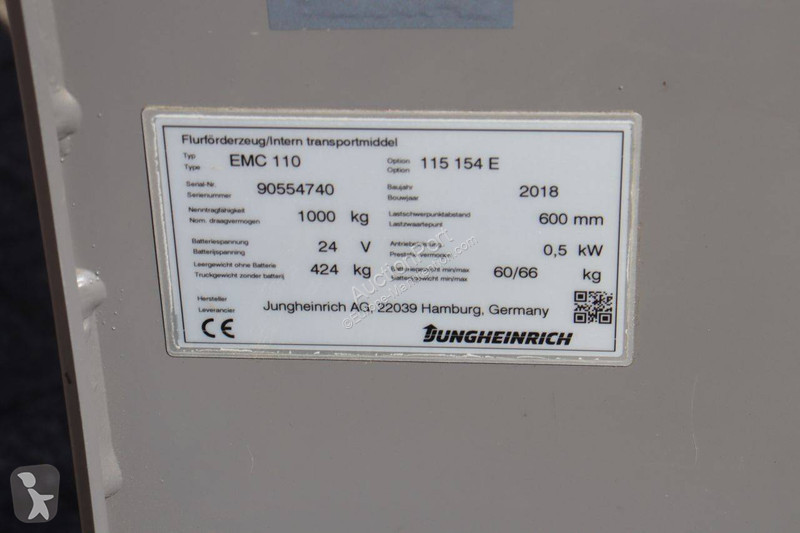 Carretilla elevadora Jungheinrich EMC 110