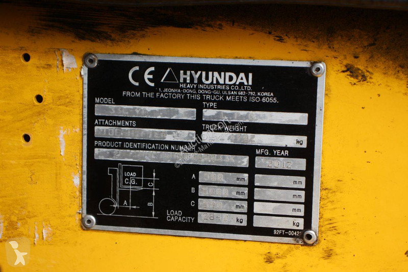 Chariot élévateur Hyundai 33L-7A