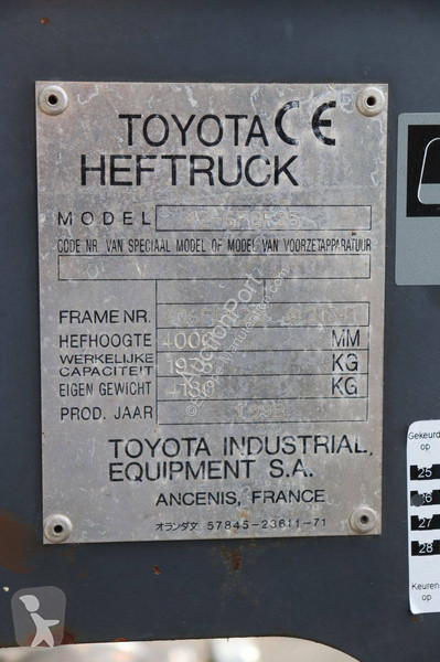 Навантажувач вилковий Toyota 42-6FGF25