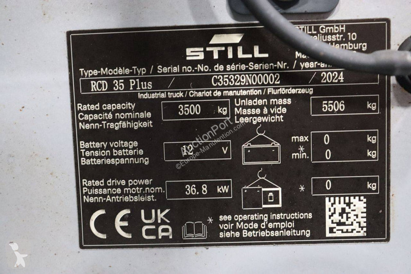 Chariot élévateur Still RCD 35 Plus