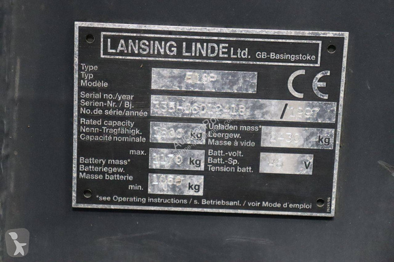 Chariot élévateur Linde E18P