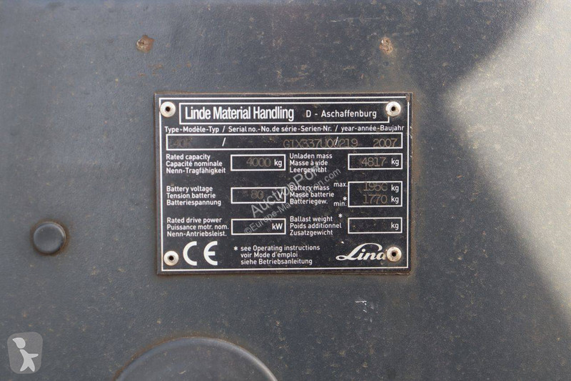 Carretilla elevadora Linde E40P