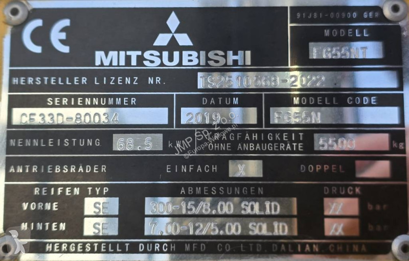 Chariot élévateur Mitsubishi FG 55 NT
