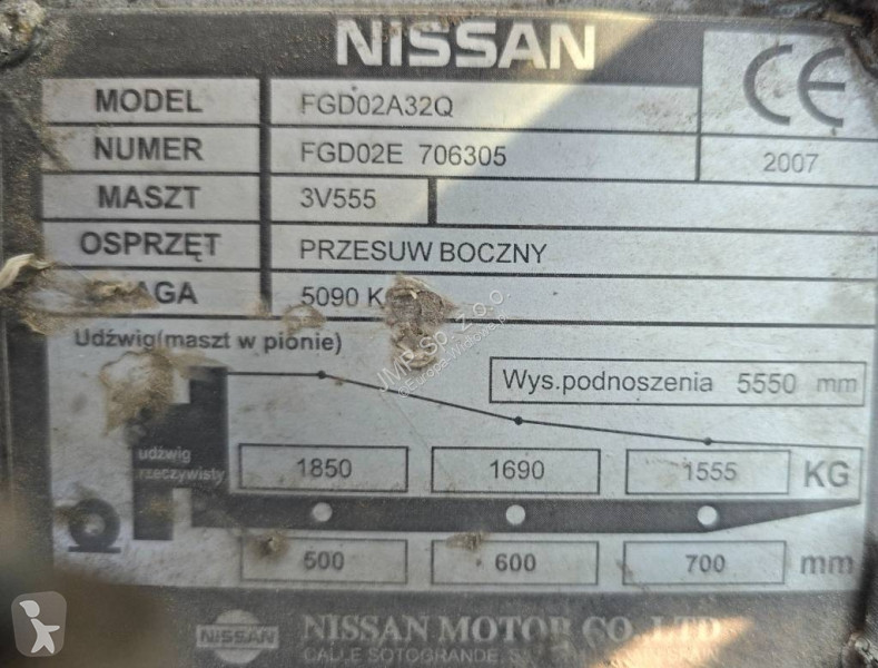 Teleskopický manipulátor Nissan FGD02 A 32 Q