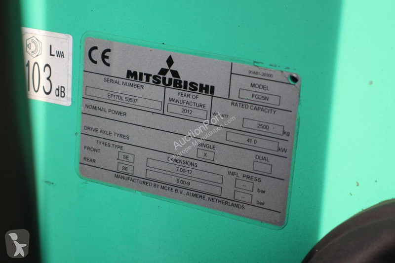 Vysokozdvižný vozík Mitsubishi FG25N