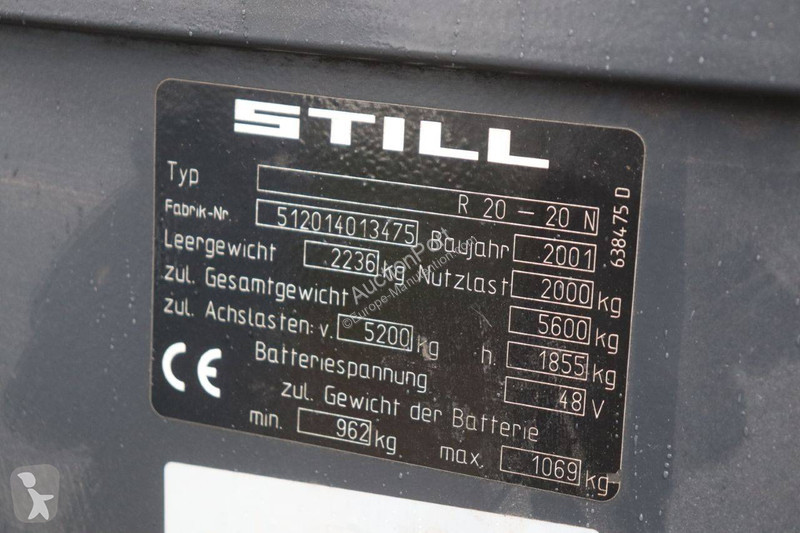 Vysokozdvižný vozík Still R20-20N