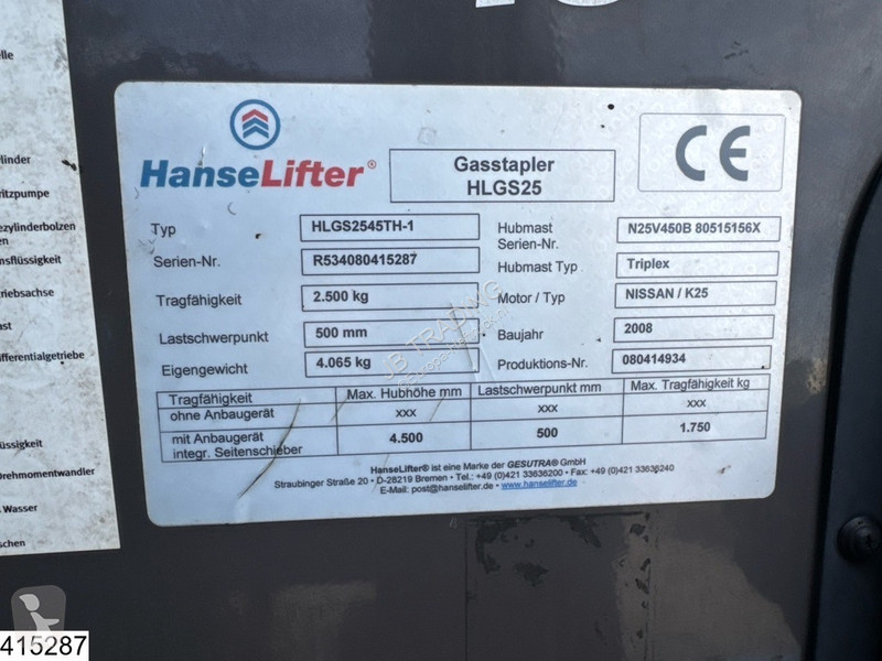رافعة شوكية Hanse-Lifter HLGS25