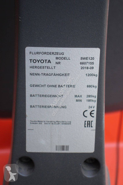 Vysokozdvižný vozík Toyota SWE120