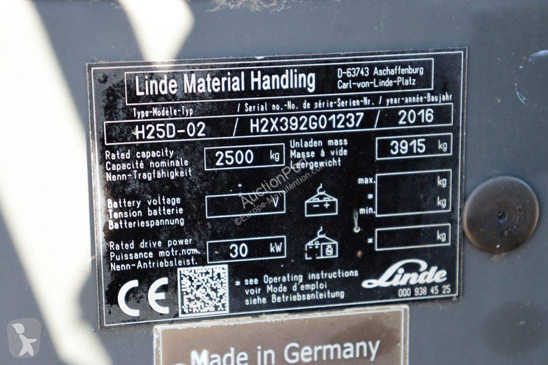 Vysokozdvižný vozík Linde H25D-02