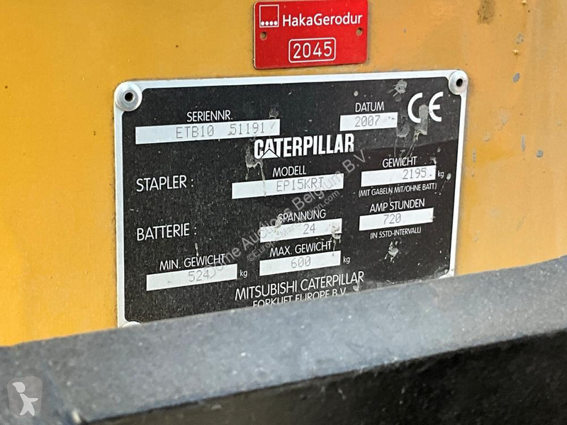 Empilhador elevador Caterpillar EP15KRT