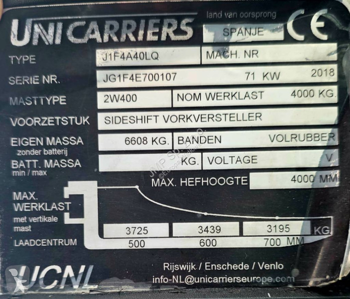 رافعة شوكية Unicarriers J1F4A40LQ  GX40