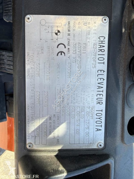 Chariot élévateur Toyota 62-7FDF25