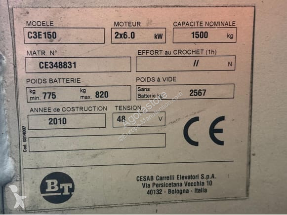 Teleskopický manipulátor Cargo BT C3E150