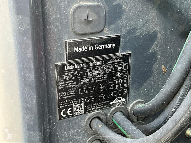 Empilhador elevador Linde E20PL-01