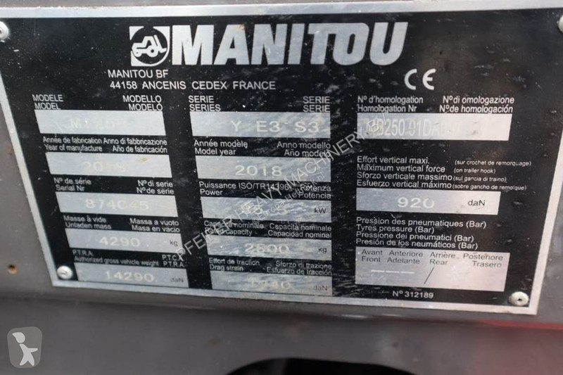 Heftruck Manitou MI25D Valid inspection,...