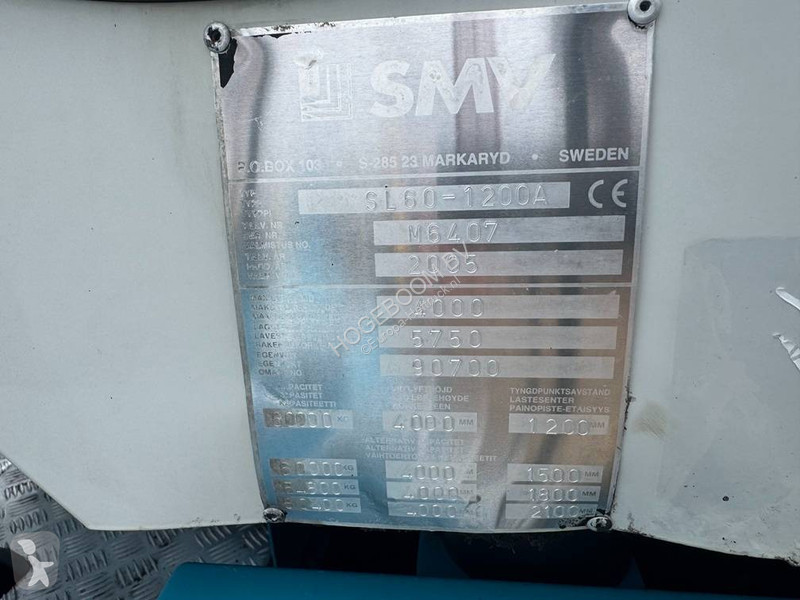 Stivuitor SMV SL 60-1200A ( 60.000KG LIFTING...