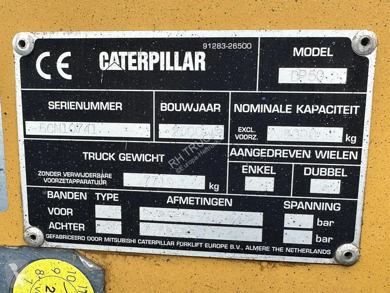 رافعة شوكية Caterpillar DP50 + VORKVERSTELLERS...