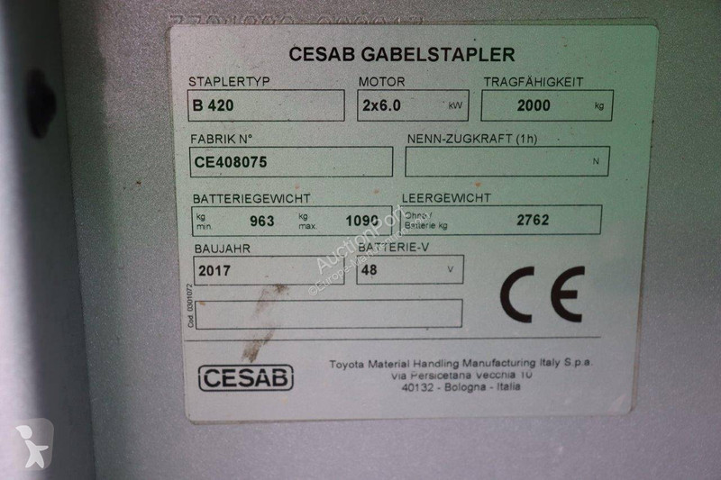 Teleskopický manipulátor Cesab B420