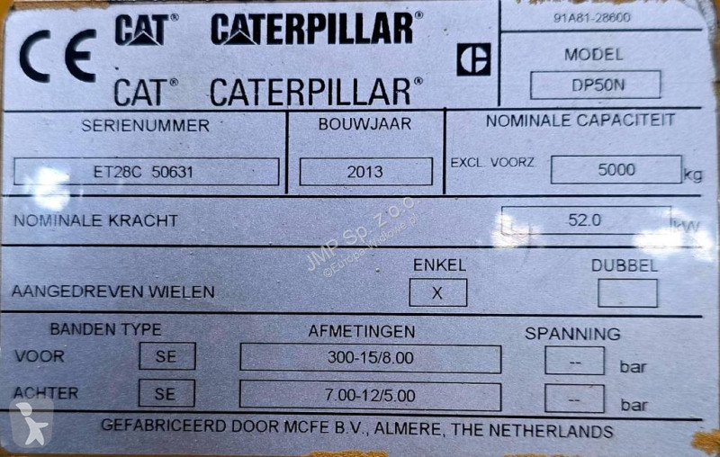 Chariot élévateur Caterpillar DP 50 N