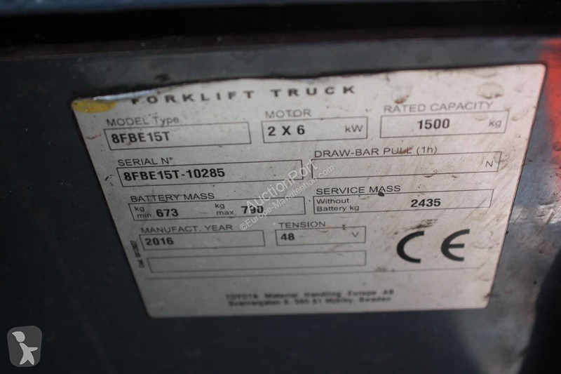 Heftruck Toyota 8FBE15T