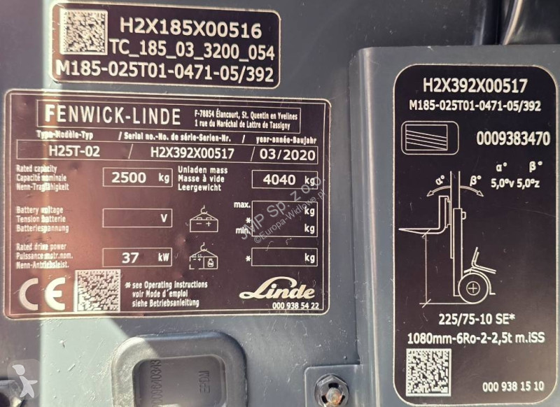 Vysokozdvižný vozík Linde H 25 T - 02  AIRCO...