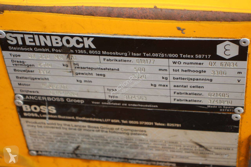 Chariot élévateur Steinbock Boss Boss QX25D