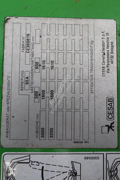 Teleskopický manipulátor Cesab B318