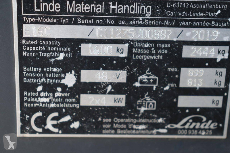 Carretilla elevadora Linde E16C