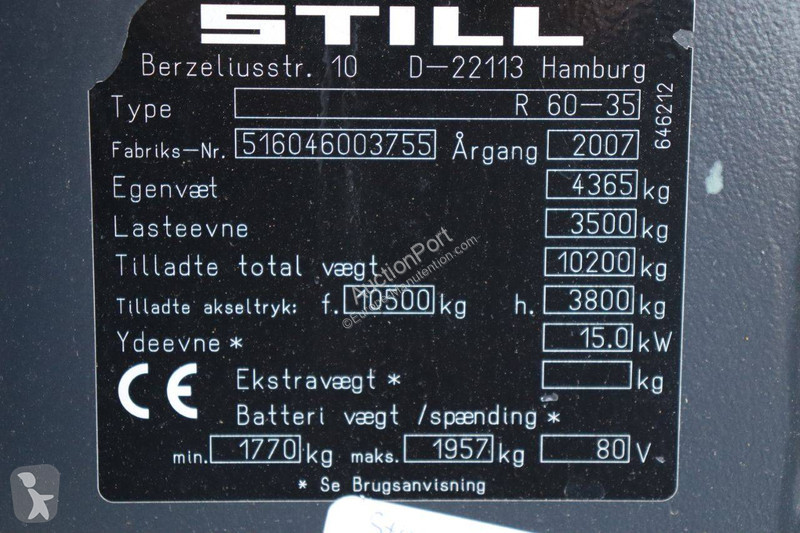 Vysokozdvižný vozík Still R60-35