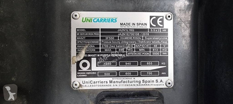 Stivuitor Unicarriers JA 2 N1 L16Q    TX4-16