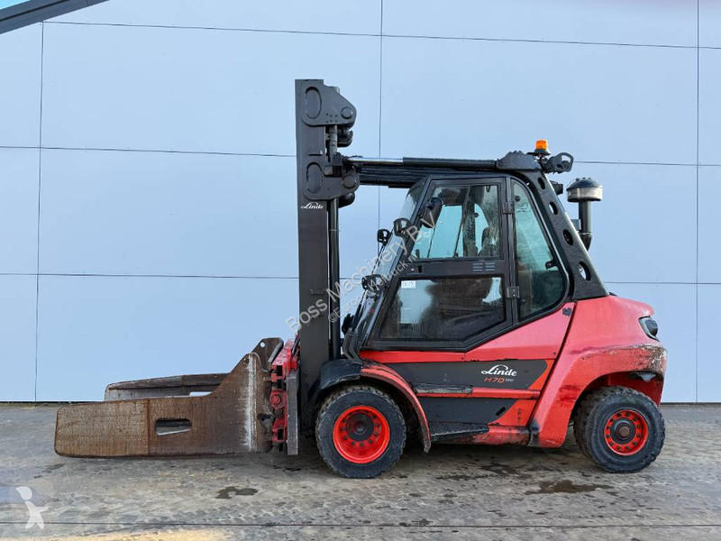 Empilhador elevador Linde H70D - Side Shift /...