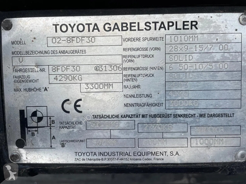 رافعة شوكية Toyota 02-8DF30